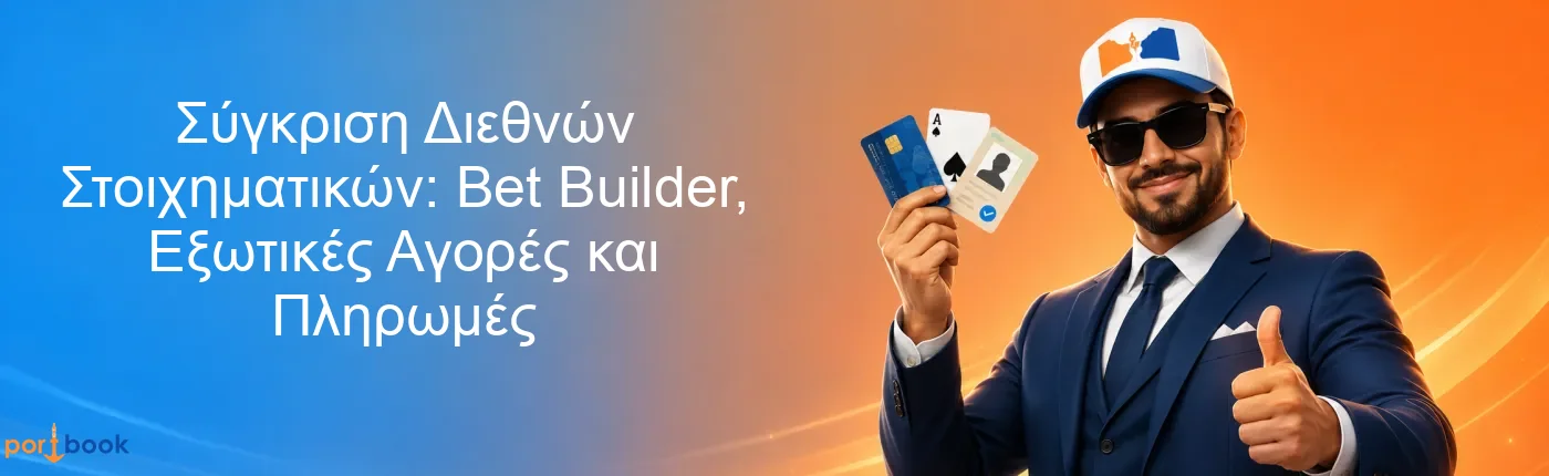 Σύγκριση Διεθνών Στοιχηματικών: Bet Builder, Εξωτικές Αγορές και Πληρωμές Σύγκριση Διεθνών Στοιχηματικών: Bet Builder, Εξωτικές Αγορές και Πληρωμές